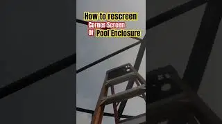 Replace or Rescreen Corner Roof Screen of Pool Enclosure #screenenclosure