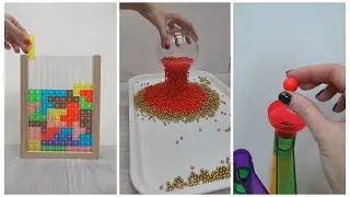Hypnotic Bead Reversal, Xylophone Magic, Sorting Balls, ASMR Bead Tower, Marble Run Relaxation