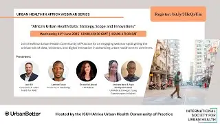 Africa's urban health data: strategy, scope and innovations
