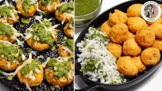 Ram Laddu Recipe | Ram Ladoo Chaat | Famous Delhi Street Food | Crispy & Soft