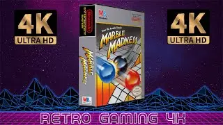Marble Madness (1989) Nintendo NES retro video game intro / demo [4K 60FPS UHD]