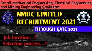 NMDC recruitment through gate 2021||Gate 2021||MINING GYAN