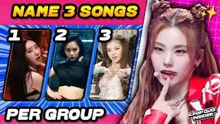 NAME 3 SONGS PER KPOP GROUP 😽 | KPOP QUIZ 2026