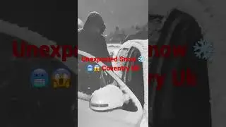Unexpected snow in Coventry Uk