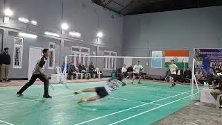 Men doubles badminton,semi-final at Singchung,2026.#badmintonlovers 
