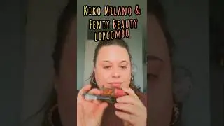 fenty beauty lipgloss & Kiko Milano creamy lip crayon #music #fentybeauty #kikomilano #shorts #linhy