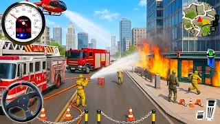 Real Fire Truck Driving Simulator 2026 - New Fire Fighting Fireman's Daily Job - Android GamePlay