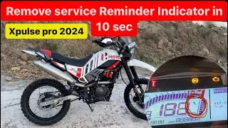 How to remove service indicator in xpulse pro 2024 || service icon remove in 10 seconds xpulse pro