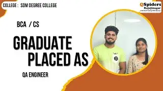 Student Placement Story as Content QA Tester  | QSpiders | Rajajinagar
