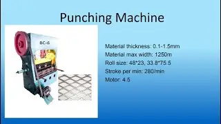 Expanded Metal Production Line And Expanded Metal Mesh Making Punch Machine +86 182 3048 9099