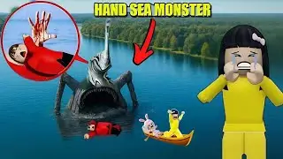 Yuta Eaten by a Hand Sea Monster Bigger Than El Gran Maja Mio and Baby Bells90 Panic 😱 | ROBLOX