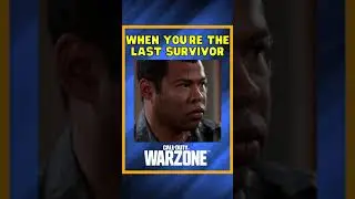 When You're The Last Survivor 😂 | Warzone Shorts #shorts