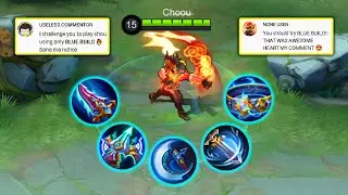 CHOOU *BLUE BUILD* CAN 1 HIT!? (MUST WATCH) - MLBB