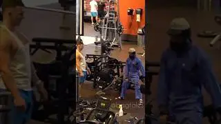 This janitor will ruin your workout 😡! #fitness #shorts #compilation