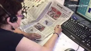 Video: Volunteer at Lowell Association for the Blind informs blind people about the approved meals t