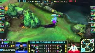 OG vs H2K game1 LCS 2016 EU 1/2