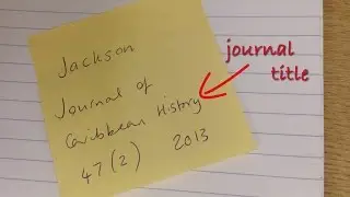 Finding a journal article in Explore
