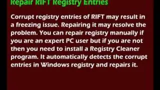 RIFT Freezes