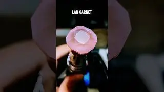 Tepurposed lab garnet ❤️ #garnet #lapidary #repurpose #gemstone #follow #geology #gems
