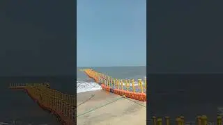 Beautiful floating bridge Thooval theeram beach Tanur
