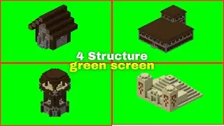 Minecrfat 4 structure green screen | #minecraft