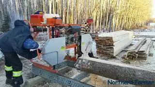 Распиловка досок 2x6 на станке Norwood Lumbermate