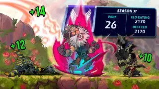 Voltei DOMINANDO A RANK no BRAWLHALLA!