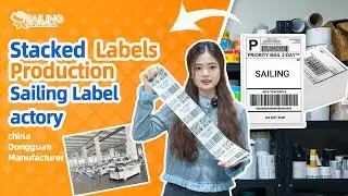 Stacked Labels Production | Inside a Professional Manufacturing Factory