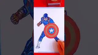 Captain⭐ America Costume | Time to Dress Up | #captainamerica #avengers #art #dressup #marvel