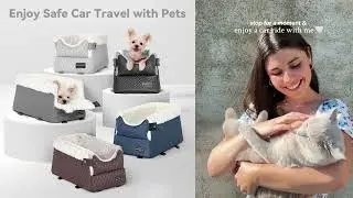 The Ultimate Console Dog Car Seat: Safe, Comfortable & Travel-Ready for Small Pets!