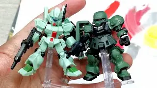 Jegan and Geara Zulu - Gundam Mobile Suit ensemble Gashapon 🧿✨🙏 review.