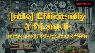 [adv] Efficiently meaning (more productivity, less effort) with 5 examples