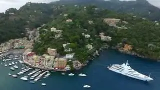 HD Drone Video - Flight Over Portofino, Costa de Italia