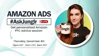 🎙️ Amazon PPC LIVE #AskJunglr | with Elizabeth Greene 🎙️ 📱