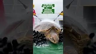 Big Turtle Rescue: Saving Giants of the Sea 🌊🐢 #TurtleRescue #SaveTheOceans #WildlifeProtection