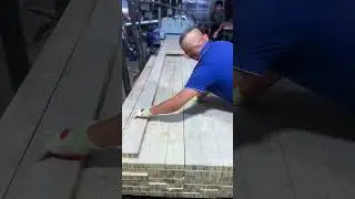 Arrange the wood that has been cut evenly #shorts