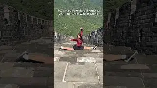 POV: You&rsquo;re A Martial Artist & Visit The GREAT WALL OF CHINA&hellip; It was so HOT #greatwallofchina #elina