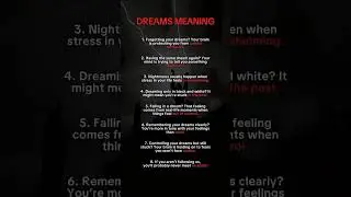 8 Hidden Dream Meanings That Will Blow Your Mind 😱 | What Your Dreams Are Trying To Tell You