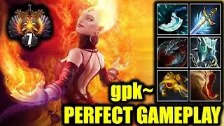 🔥 PERFECT GAMEPLAY - 24-0 LINA - gpk~ - Dota 2 Pro Game Highlights