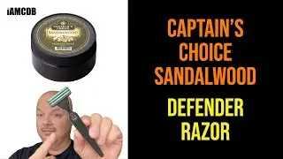 Defender Razor, Captain's Choice Sandalwood, WCS Synth, Fine Santal Absolut
