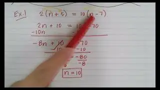 Solving Equations with Distributive Property on Both Sides