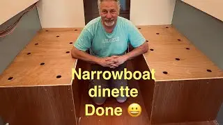 Narrowboat build - Dinette completed, just add cushions .....  Ep 55
