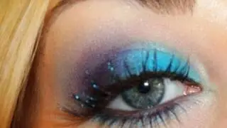 Fun Blue & Purple Makeup Tutorial: MAC