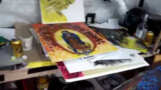 Colorblind Artist AirbrushJ VonTauscher studio  #seethedifference #enchroma #enchromaglasses