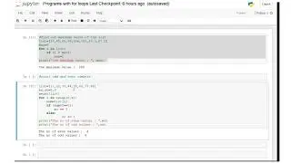 Simple python programs