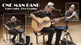 Beautiful Guitar Loop Performance (Guitars, Voice, Flute, Percussion) Peter Luha / Boomerang Looper