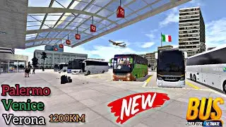Bus Simulator : Ultimate| Trip to ITALY ( PALERMO - VENICE - VERONA )    Android Gameplay  #1200  KM