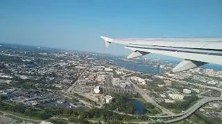 JetBlue West Palm Beach Takeoff Airbus a320 on a perfect day