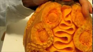 Vegetables carving,by Chef Claudio Crotti, Intaglio onda, n.129  07-12-2014