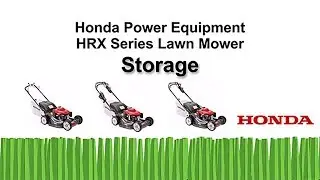 HRX217 Series Lawn Mower Storage